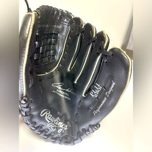 Rawlings Player Series Baseball Glove, Black, 11-in, Left Hand Catch